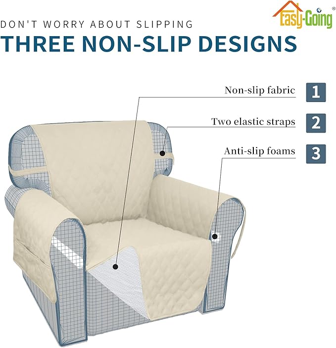 Easy-Going Waterproof Oversized Loveseat Covers Leakproof Couch Cover - Image 4