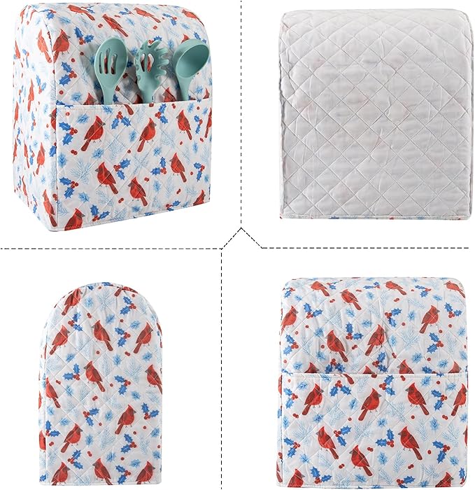 Stand Mixer Cover, Cardinal Print Kitchen Mixer Cover Compatible - Image 3