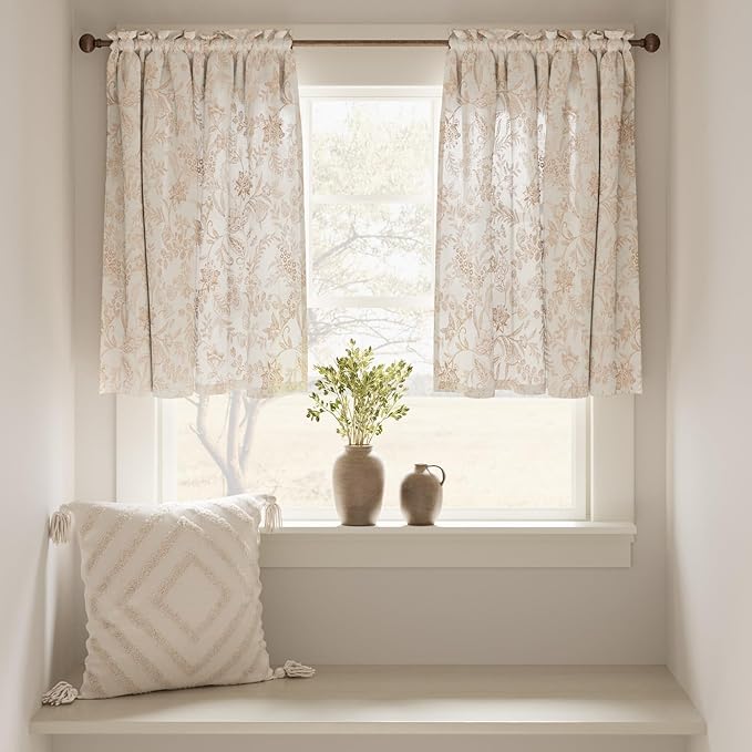 jinchan Floral Kitchen Curtains - Image 2