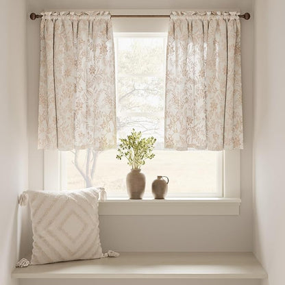 jinchan Floral Kitchen Curtains - Image 2