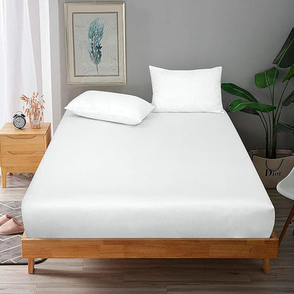 ROYALE LINENS 300 Thread Count 100% Long Staple Combed Cotton Fitted Sheet Twin - Image 9