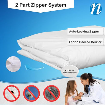 National Allergy Premium 100% Cotton Duvet Comforter Protector - Image 2