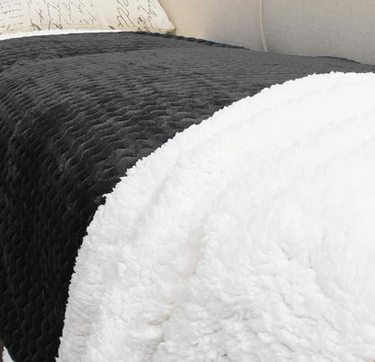 Catalonia Sherpa Throws Blanket, Super Soft Comfy Fluffy Fuzzy Fleece Plush - Image 5