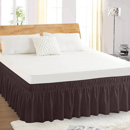 Twin Bed Skirt, Elastic Wrap Around Bed Skirt Twin Size, Bed Skirts - Image 5