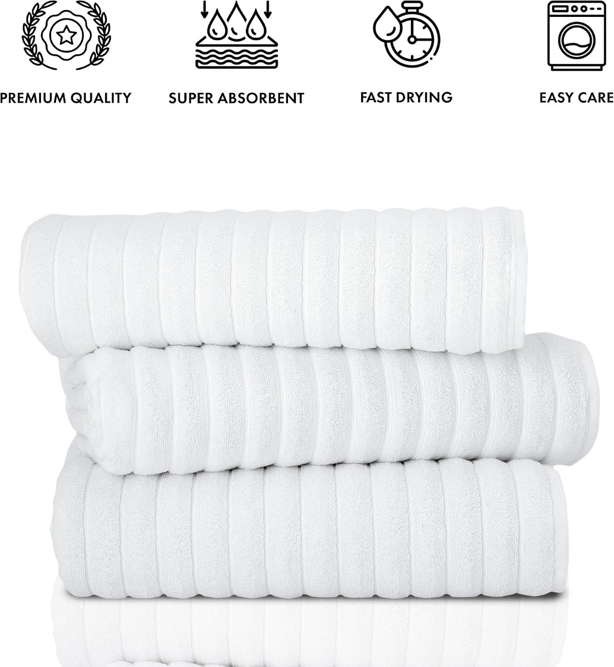 classic turkish towels ctt - luxury 3 piece, package contents