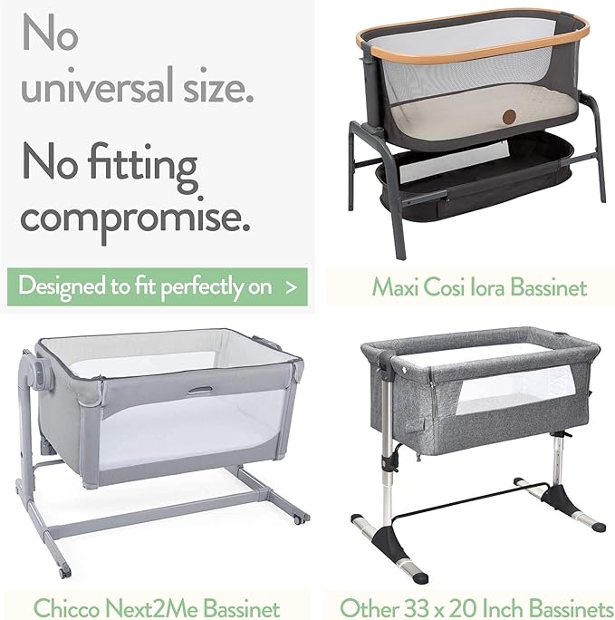 Bedside Sleeper Bassinet Fitted Sheets 33x20 - Image 2