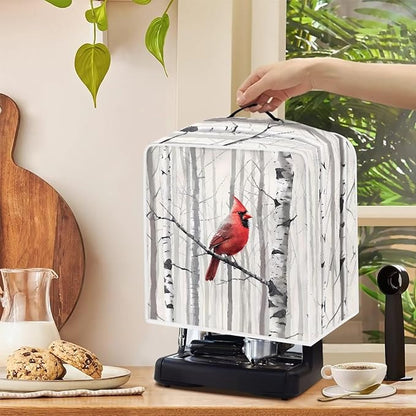 Christmas Cardinal Coffee Maker Cover - Image 4