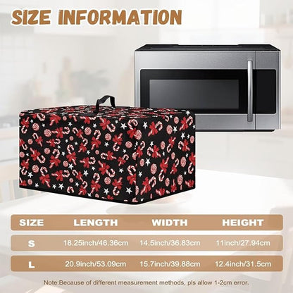 Microwave Oven Grill Cover Protector, Christmas Lollipop Waterproof Dust-Proof - Image 6