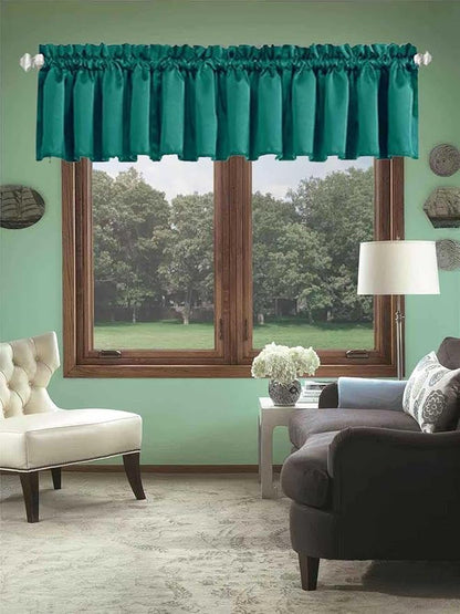 Extra Wide Valance for Windows Kitchen Valances Short Curtain Panel Small by HighQualityCurtains