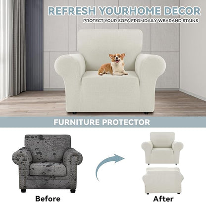 LURKA Stretch Chair Sofa Slipcovers 1 Piece Couch Covers - Image 3