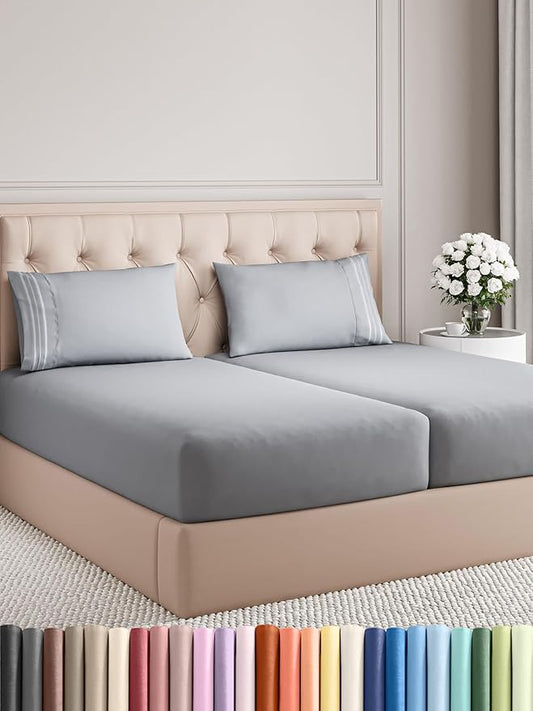 Split King Size 5 Piece Sheet Set by CGKUnlimited