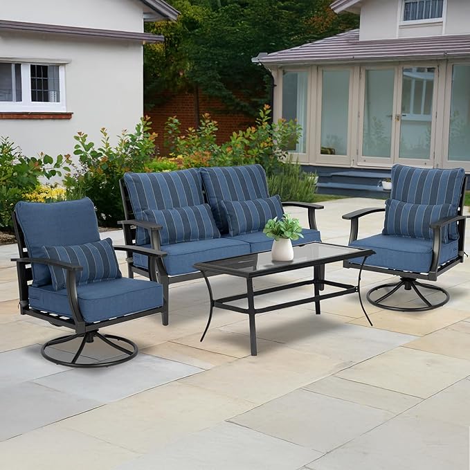 Aoodor Outdoor Chair Cushion, 23 x 26 Inch Water-Resistant, Fade-Resistant - Image 3