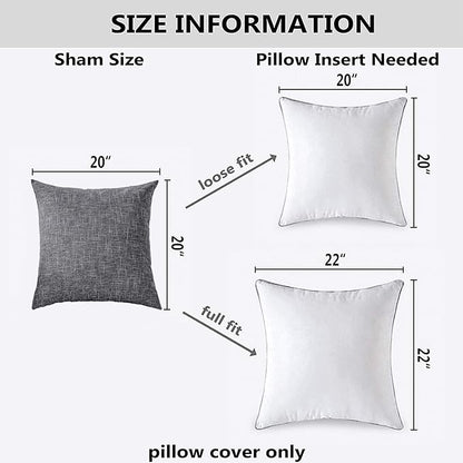 Kevin Textile Star Linen Soft Pillow Covers, Square Decorative Throw Cushion - Image 6