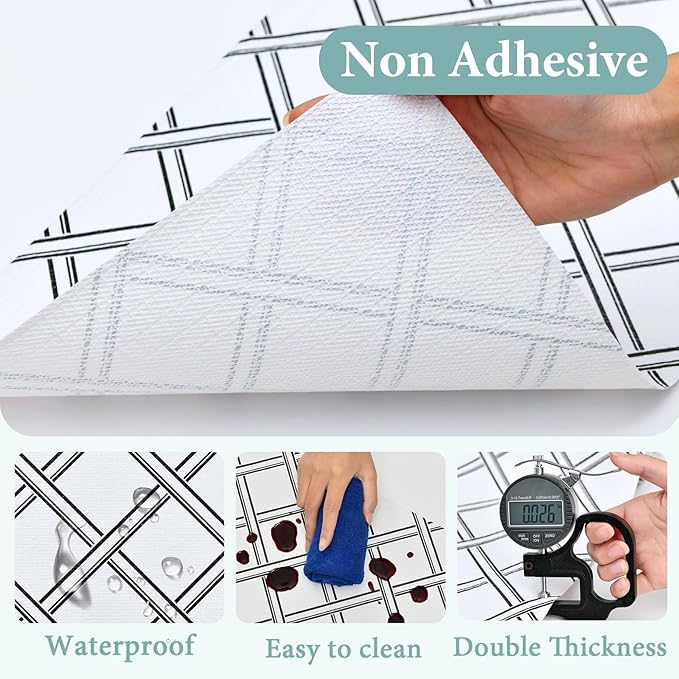 Drawer and Shelf Liner for Kitchen Cabinet: 12 in X 30 Ft Non Slip Waterproof - Image 5