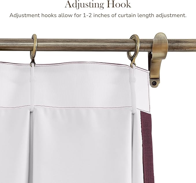 TWOPAGES 100 W x 84 L inch Pinch Pleated Curtain Room Darkening Linen Drapery - Image 4