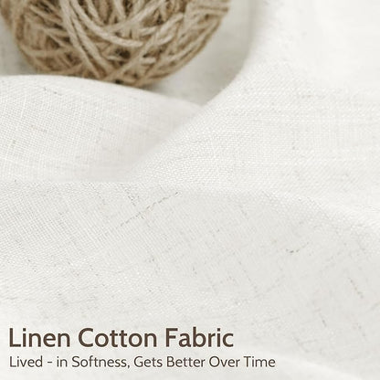 Nanspring Semi Sheer Linen Curtains - Image 4