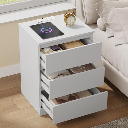 nightstands set of 2 with charging station and on a desk or shelf