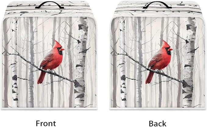 Christmas Cardinal Coffee Maker Cover - Image 2