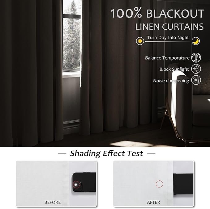 Off White Blackout Curtains 96 Inches Long - Image 2