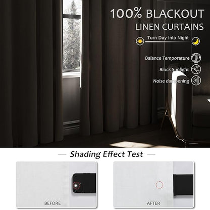 Off White Blackout Curtains 96 Inches Long - Image 2