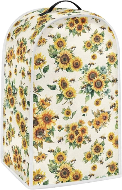 Talayituse Sunflower Bee Print Blender Dust Cover, Fingerprint Protection Cover - Image 2