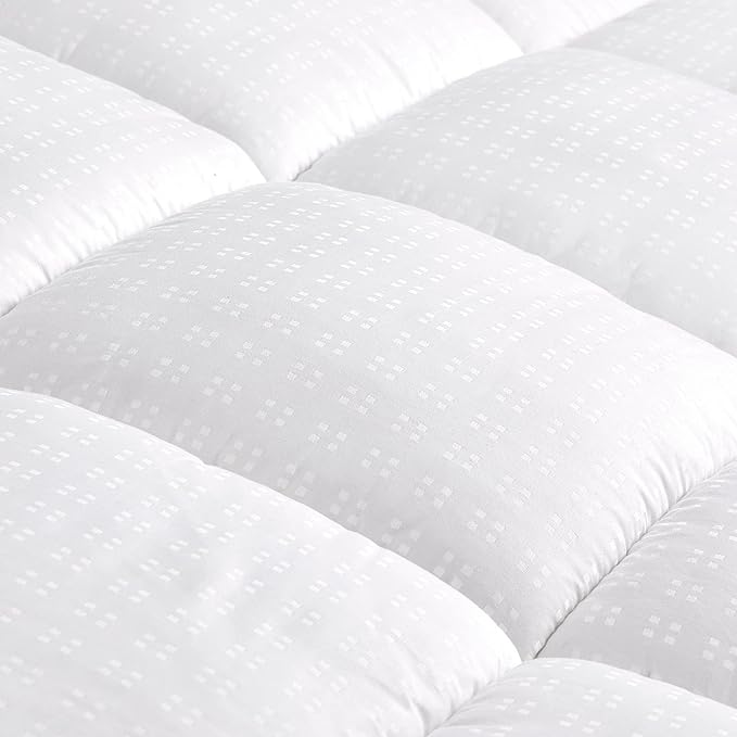 SLEEP ZONE Twin Size Cotton Mattress Pad, Machine Washable Mattress Protector - Image 5
