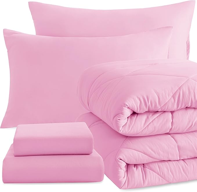 NTBAY Twin Comforter Set with Sheets, 5 Pieces Soft and Breathable Twin Bedding by NTBAY