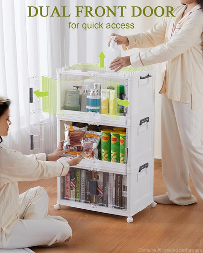 olarhike 144qt storage bins with lids for closets, package contents