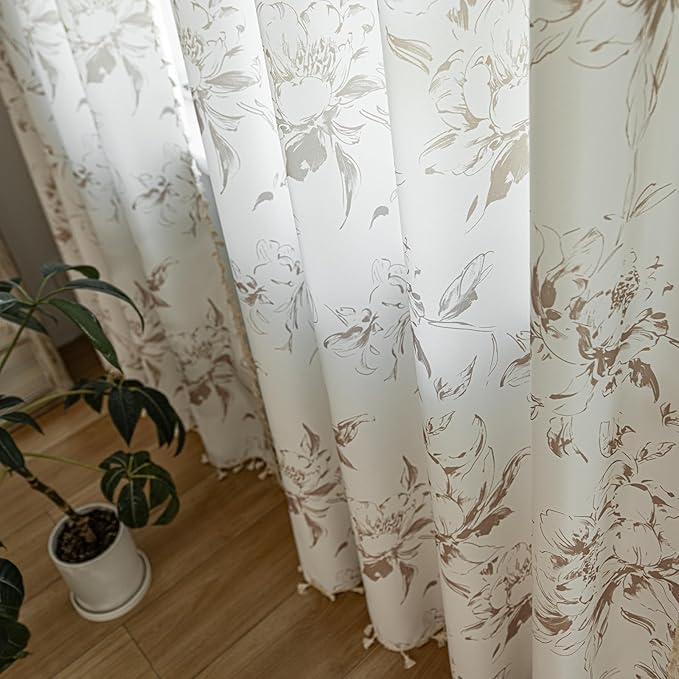 ENJOYBRIDAL Floral 96 Inch Curtains - Image 5