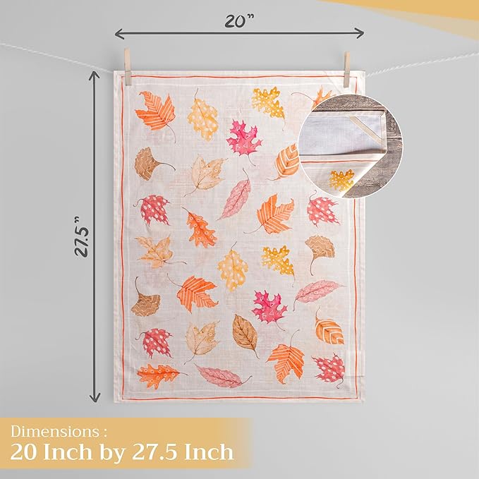 Maison d' Hermine Kitchen Towels Set of 3 100% Cotton 20" x 27.5" Reusable - Image 4