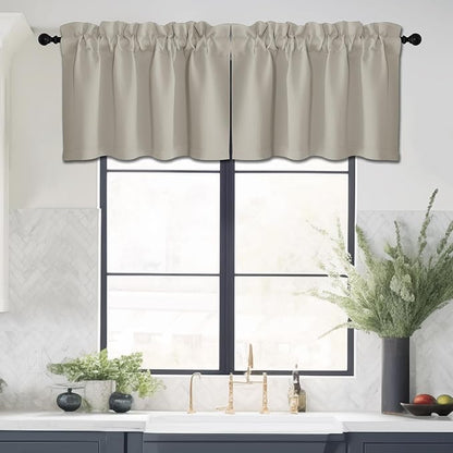 NICETOWN Natural Kitchen Valance - Image 2