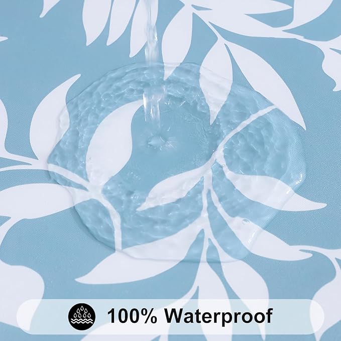 Smiry Rectangle Picnic Tablecloth, Waterproof Elastic Fitted Table Covers - Image 3
