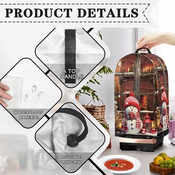 Christmas Snowman Blender Dust Covers - Image 5