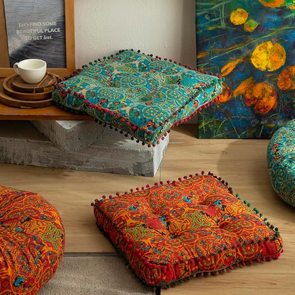 vctops Boho Cotton Linen Square Chair Seat Cushions - Image 6