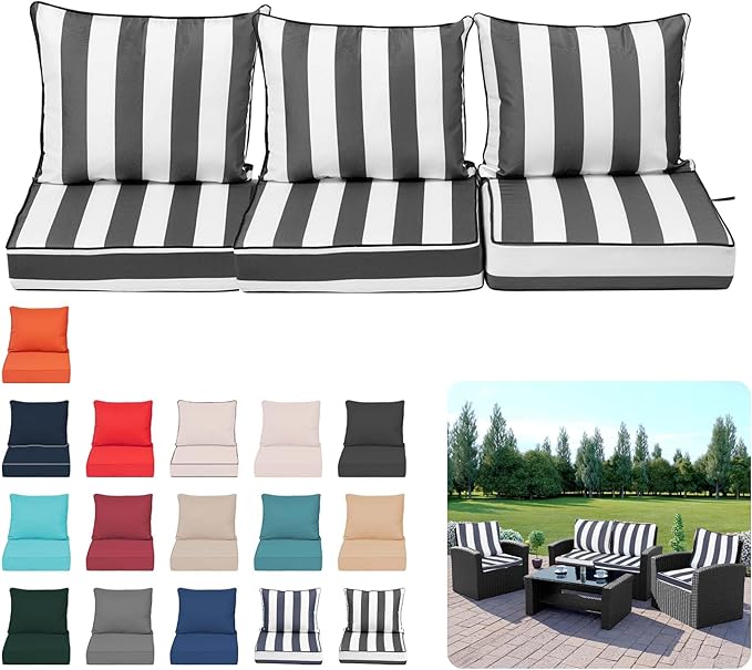 Outdoor Seat Cushions for Patio Furniture, Outdoor Chair Cushions by Vulacko