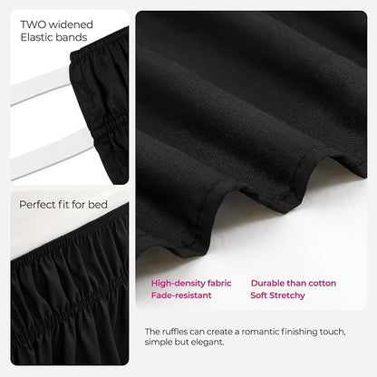 RIMELA Dorm Bed Skirt Twin XL 36 Inch Drop - Image 5