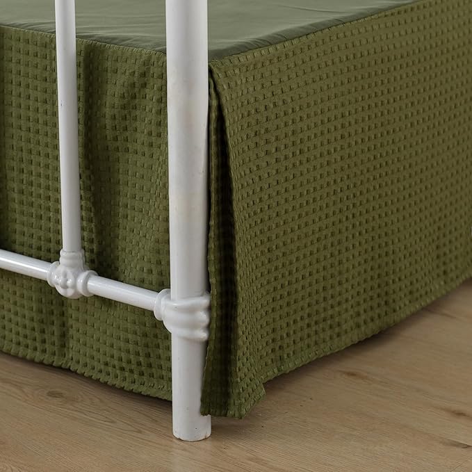 Full Bed Skirt - Bed Skirts 16 Inch Drop by xuandian