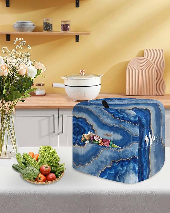 Blue Marble Stand Mixer Dust Cover - Image 5