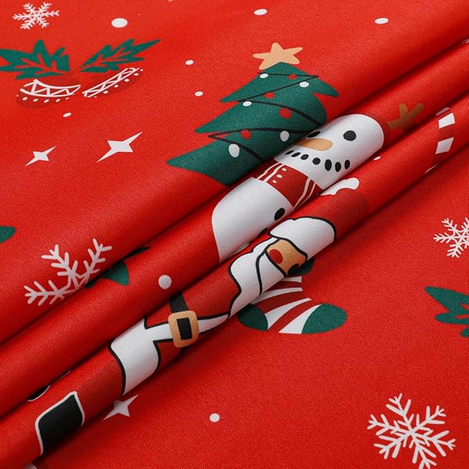 Christmas Valance 52x18 Inch, Light Filtering Rod Pocket Valances - Image 9