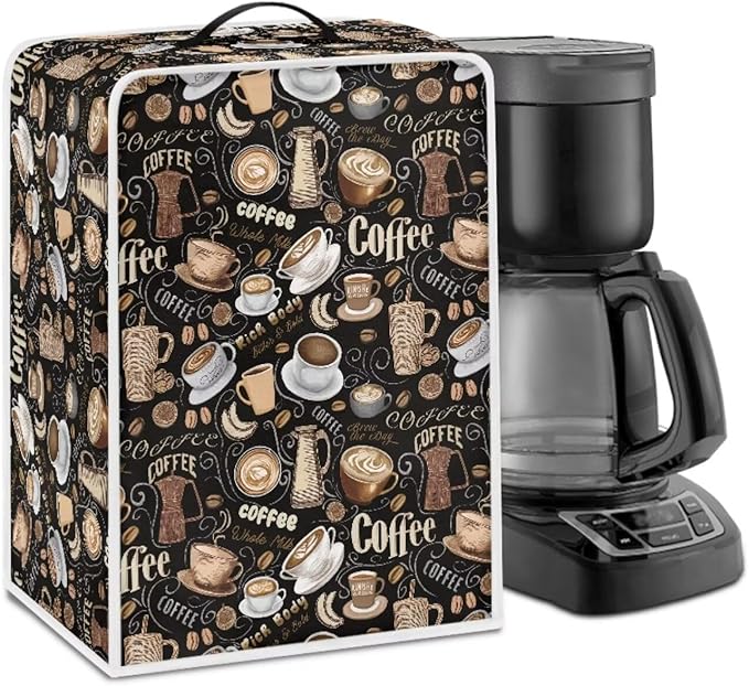 Coffee Maker Cover for Kitchen Counter, Washable Foldable Kitchen Appliance by Unknown
