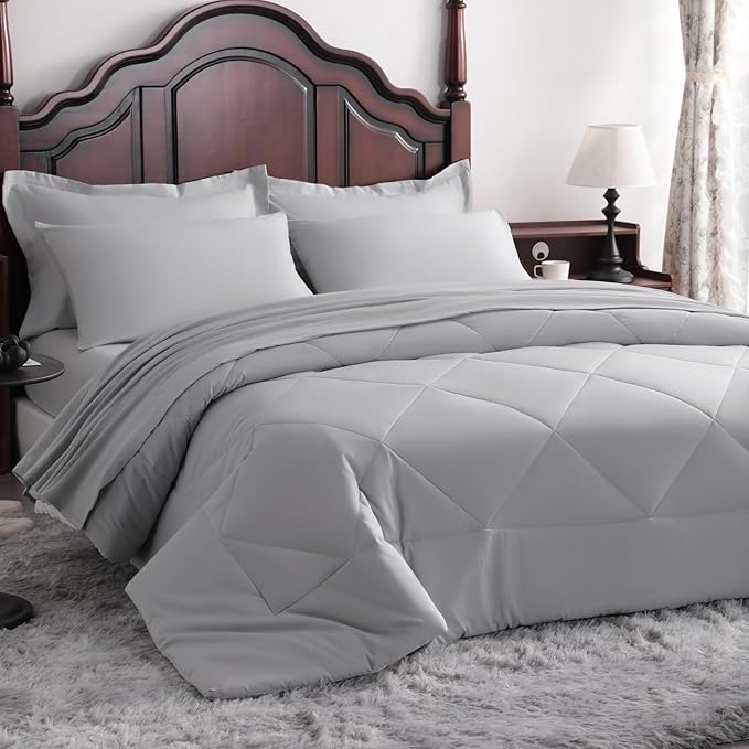 NTBAY King Comforter Set with Sheets, 7 Pieces Soft and Breathable King Bedding - Image 9