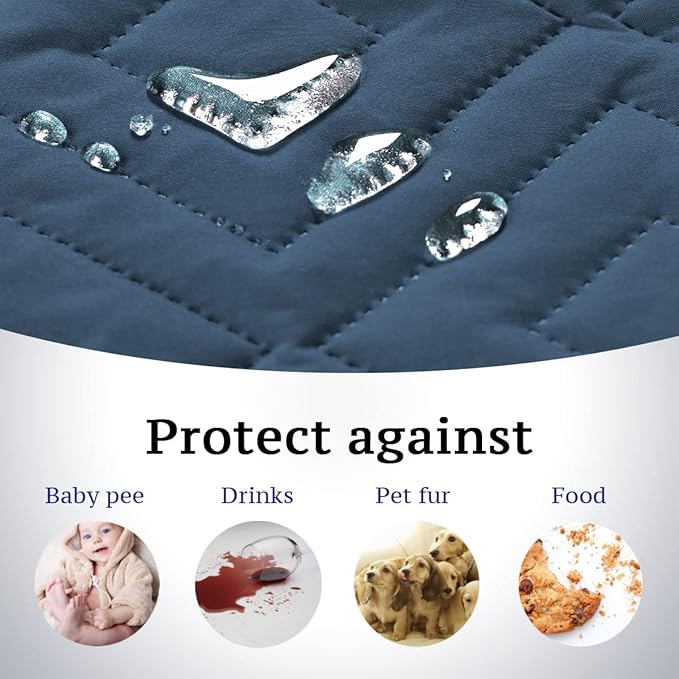 H.VERSAILTEX Reversible Sofa Slipcover Furniture Protector Water Resistant 2" - Image 3