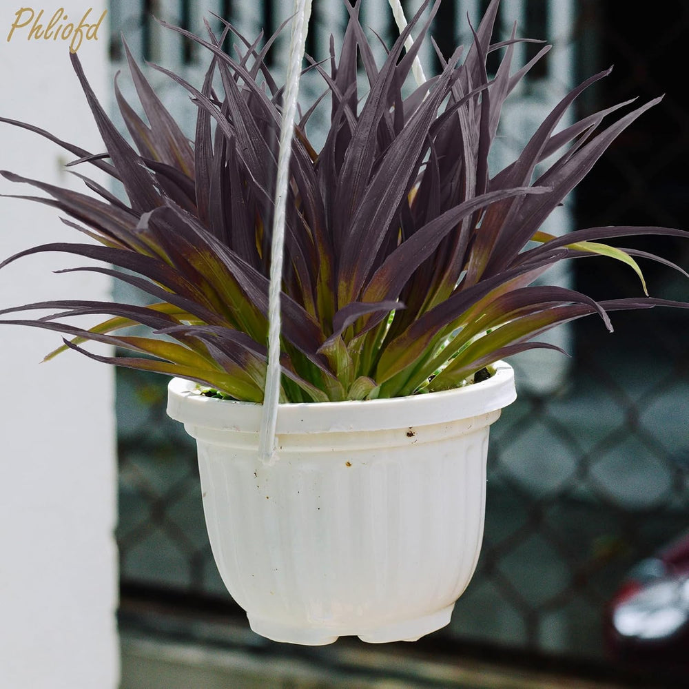 32 Pcs Artificial Grass Fake Grass Plants 17.3in Outdoor Plants UV Resistant ...