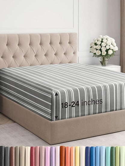 Extra Deep King Fitted Sheet by CGKUnlimited