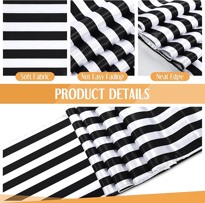 Striped Table Runner Polyester Decor Striped Design Modern Table Runner Elegant - Image 4