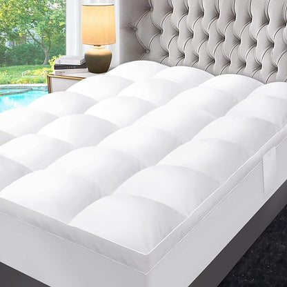ABENE Mattress Topper for Back Pain Relief, Extra Thick Mattress Pad Pillowtop by ABENE