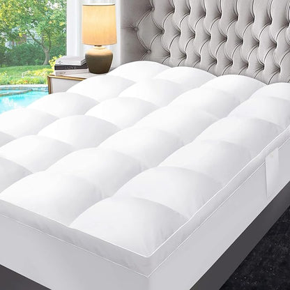 ABENE Mattress Topper for Back Pain Relief, Extra Thick Mattress Pad Pillowtop by ABENE