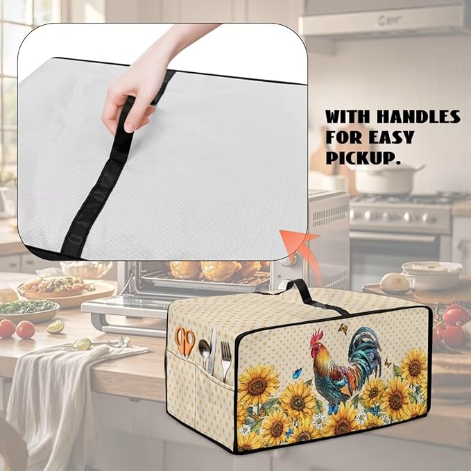 Microwave Oven Dust Cover Waterproof Dustproof Microwave Toaster Oven Cover - Image 5