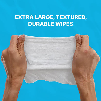 waterwipes sensitive whole body cleansing wipes, 99.9% purified on a desk or shelf