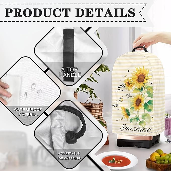 You are Sunshine Blender Cover Turtle Coffee Maker Cover Dust Protection - Image 4